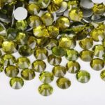 Olive Green Sparkle Premium Rhinestone