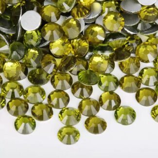 Olive Green Sparkle Premium Rhinestone