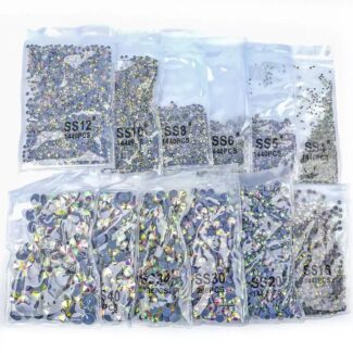 Olive Green AB Sparkle Premium Rhinestone