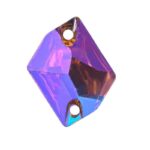 Gold Yellow AB Resin Cosmic sewn Rhinestone Stone