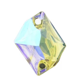 Citrine AB Resin Cosmic sewn Rhinestone Stone