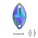 Resin Navette Sew on Rhinestone