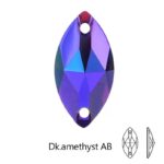 Resin Navette Sew on Rhinestone