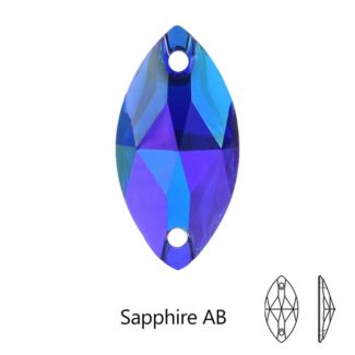 Resin Navette Sew on Rhinestone