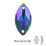 Resin Navette Sew on Rhinestone