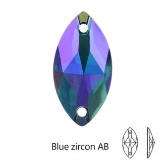 Resin Navette Sew on Rhinestone