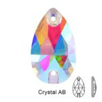 Glass Drop Sew on Rhinestone