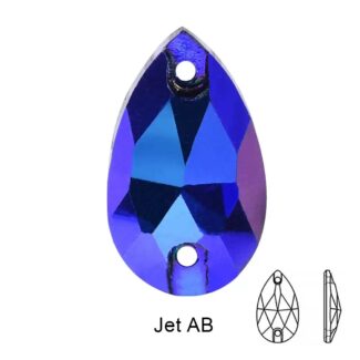 3A Qty Glass Drop Sew on Rhinestone