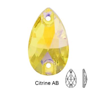 3A Qty Glass Drop Sew on Rhinestone clothing